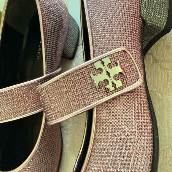 Tory Burch Pink and Gray Loafers - Picture 5 of 8